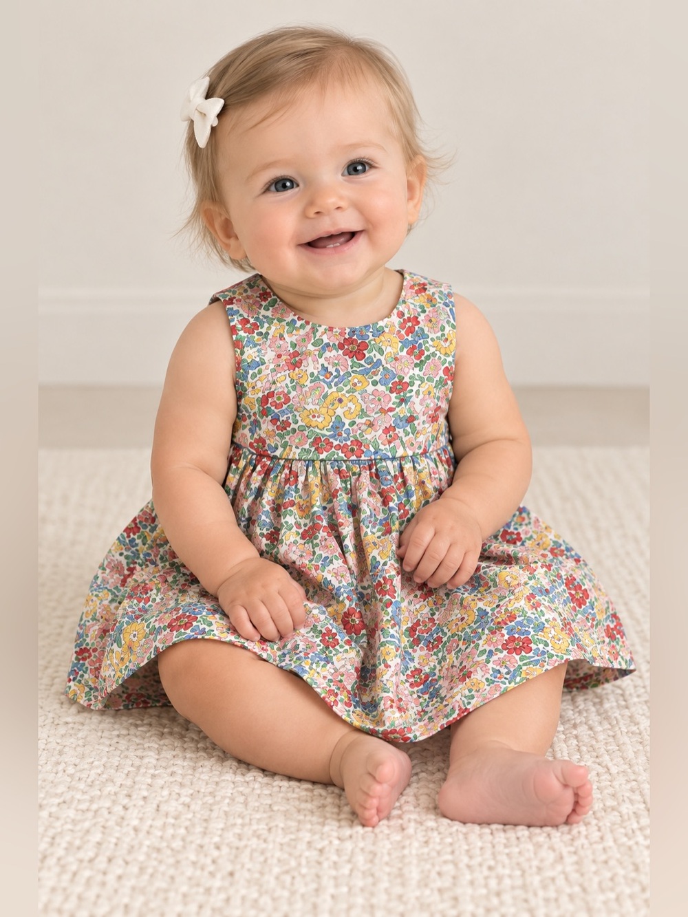 Ralph Lauren Floral Cotton Sundress - Pink, Red, Yellow, Blue, Green